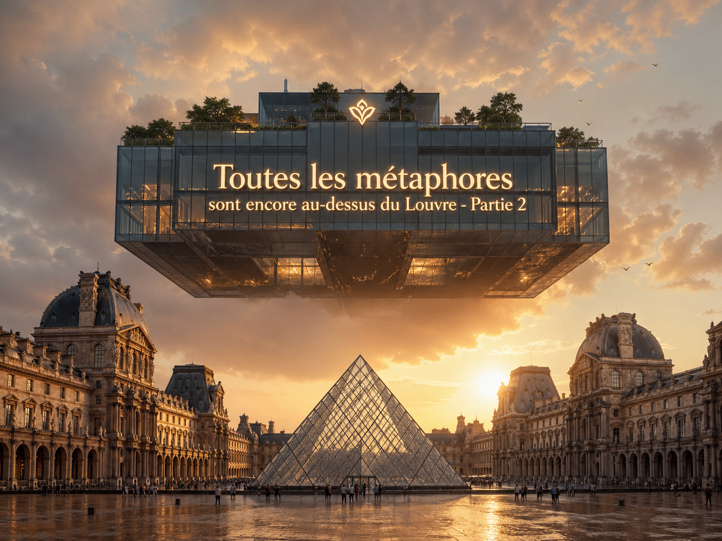 Poster 'Toutes les métaphores sont encore au-dessus du Louvre - Partie 2'
