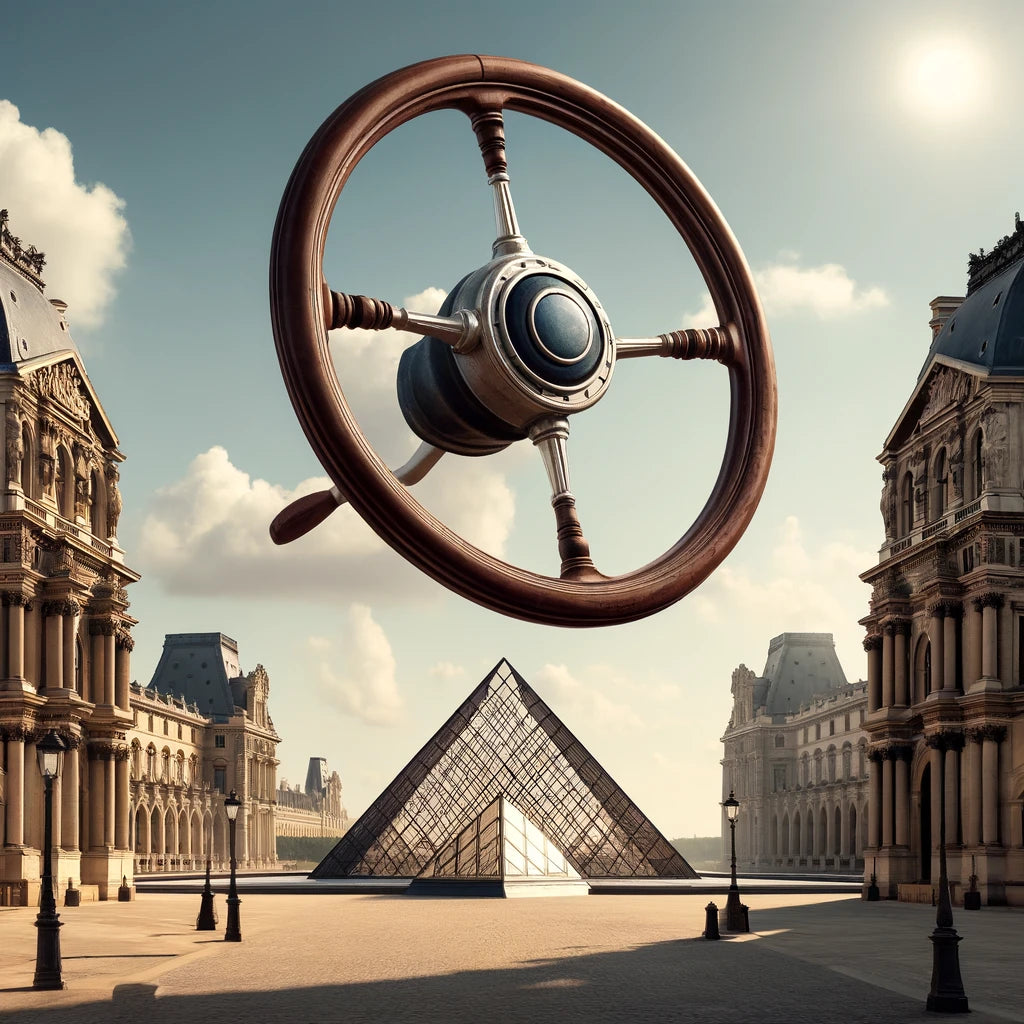 Poster 'Le volant est détaché de la voiture'