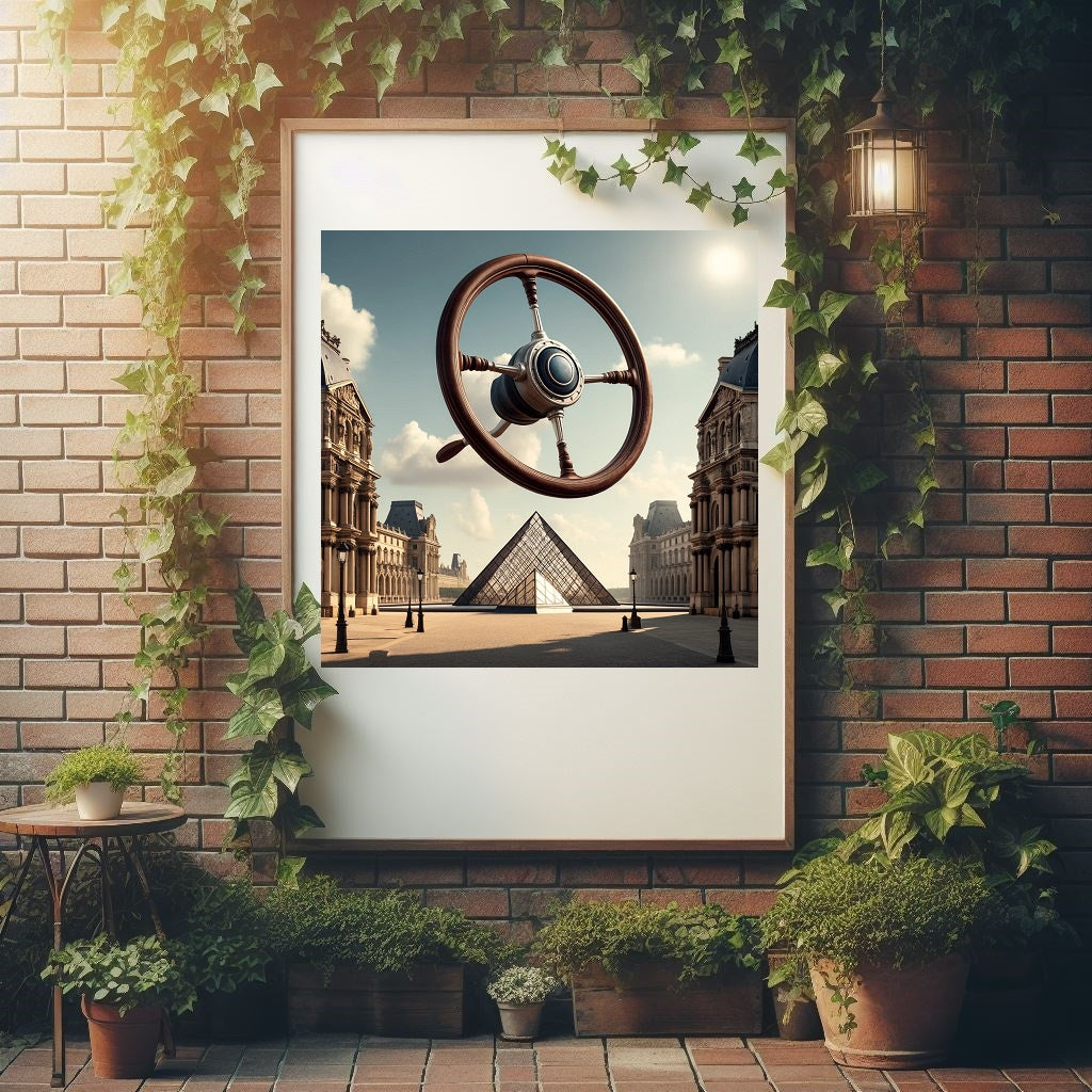 Poster 'Le volant est détaché de la voiture'