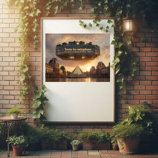 Poster 'Toutes les métaphores sont encore au-dessus du Louvre - Partie 2'