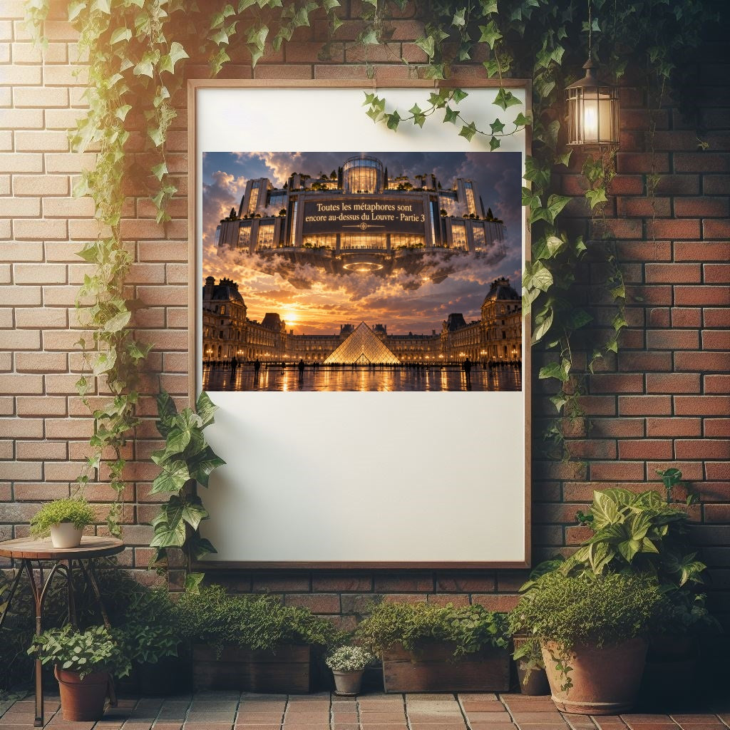 Poster 'Toutes les métaphores sont encore au-dessus du Louvre - Partie 3'